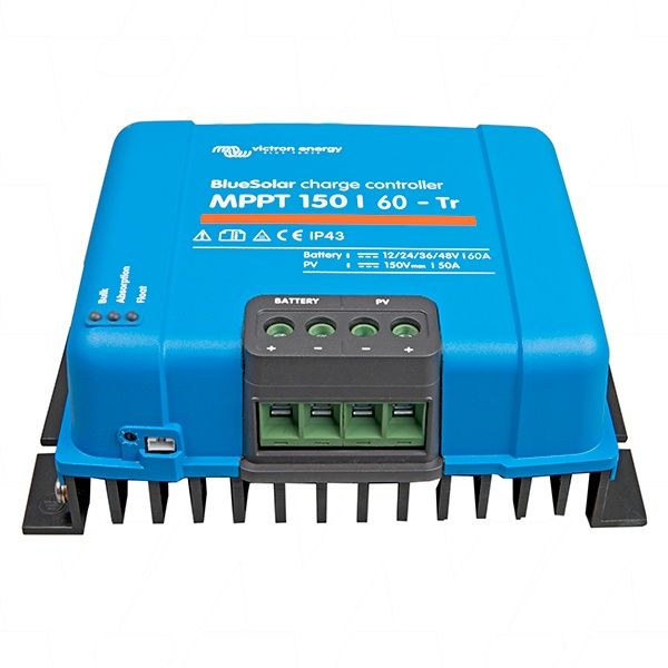 Victron Energy BlueSolar 12V/24V/36V/48V 60A Solar Charge Controller MPPT Type 150/60 Tr