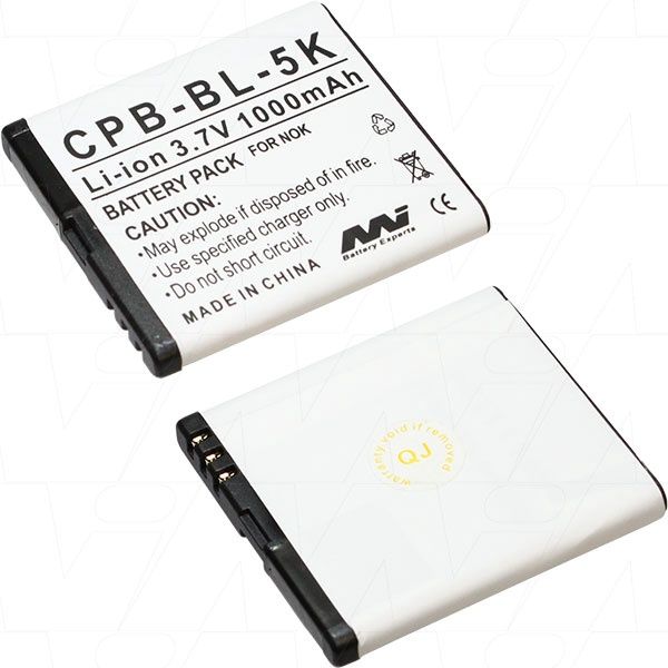 CPB-BL-5K - BL5K Nokia Cellular Telephone Battery