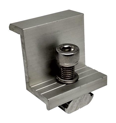BRKT SOLAR ECOTECH END CLAMP 35MM EA