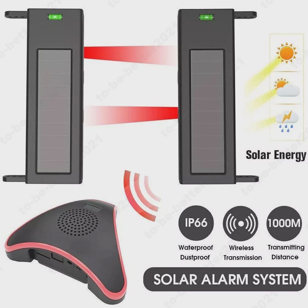 1000M SOLAR WIRELESS DRIVEWAY ALERT KIT