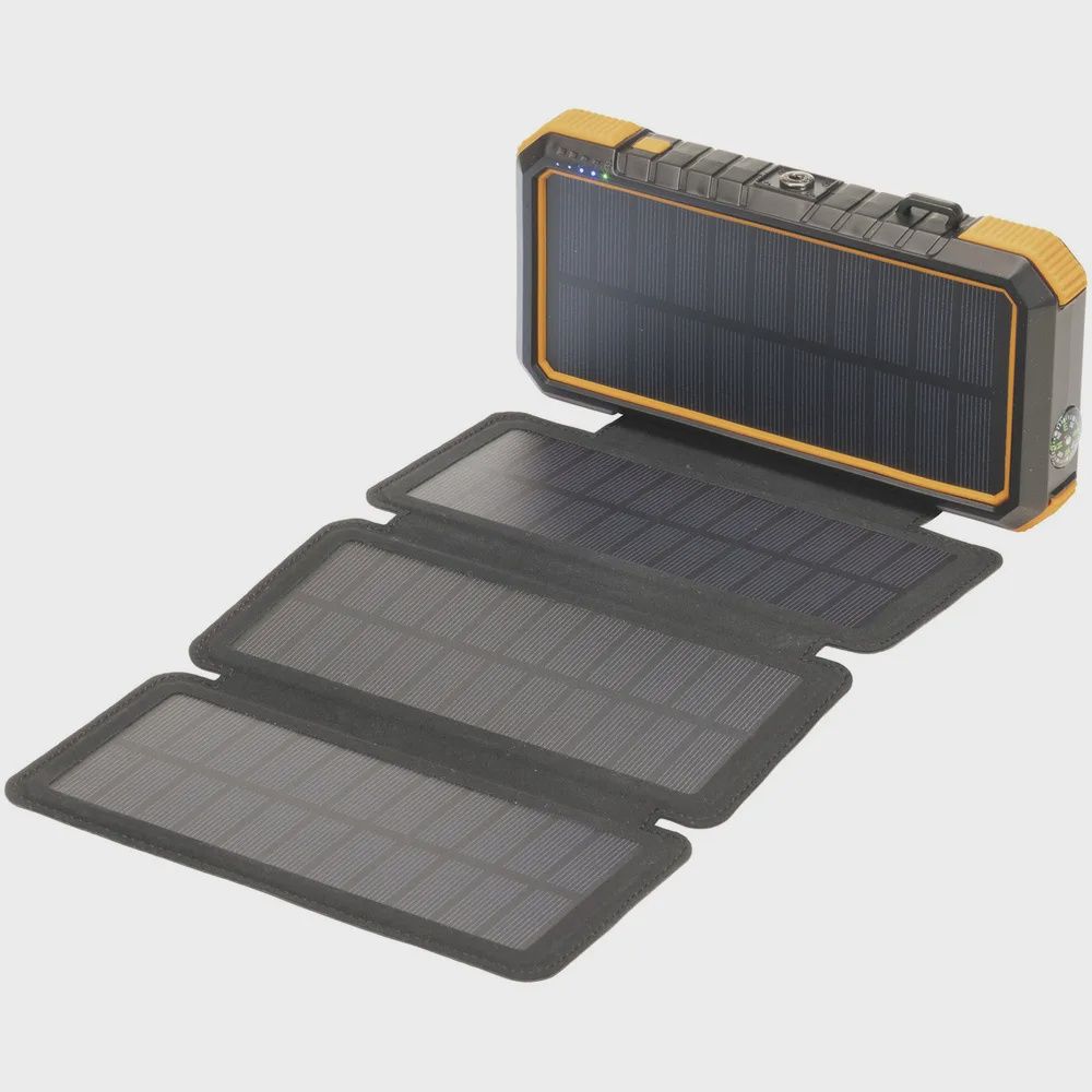 CHGR SOLAR PWR BNK 20AH 2XUSBA+C