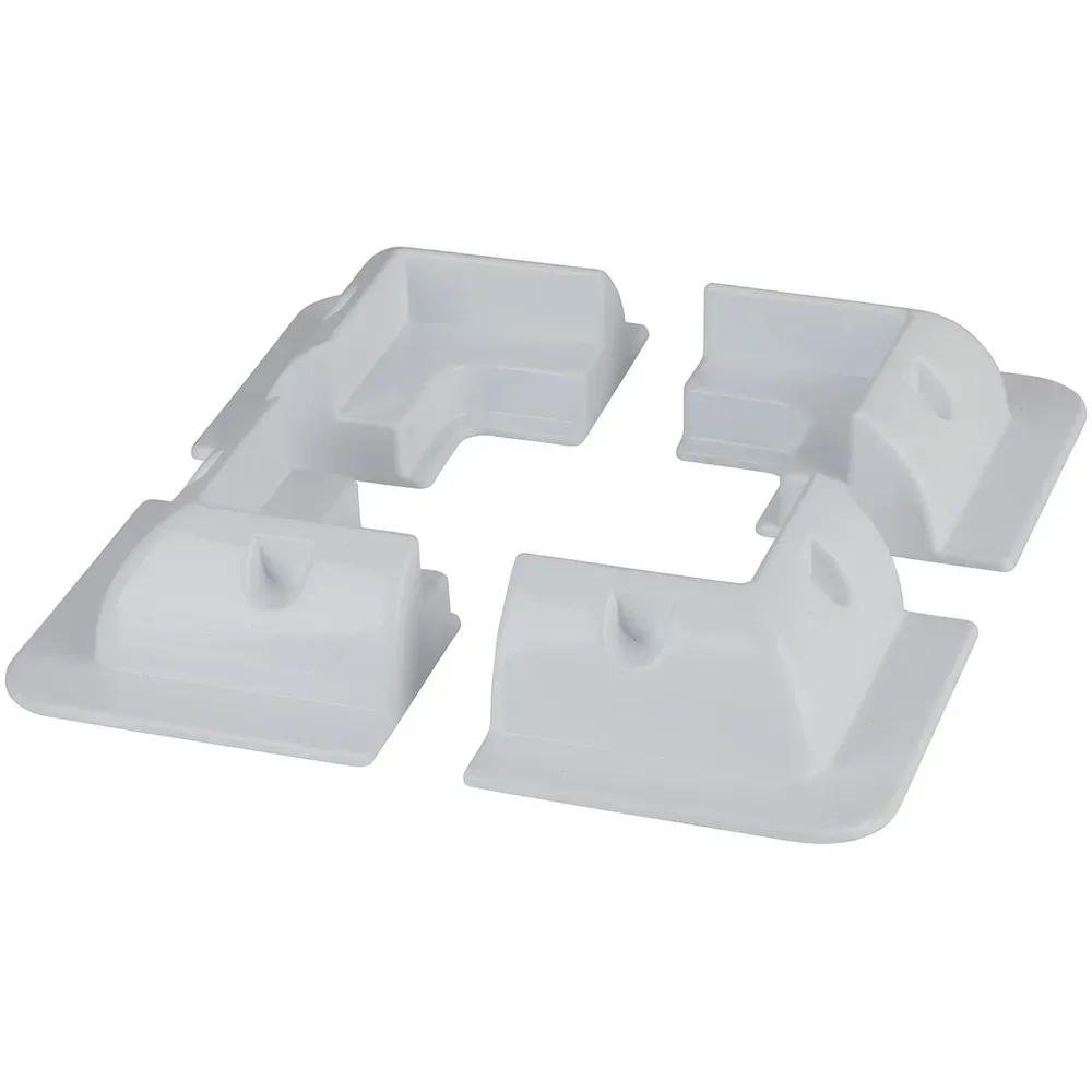 HS8860  -  BRKT SOLAR ABS CNR MNT 150X150MM PK4 WHT