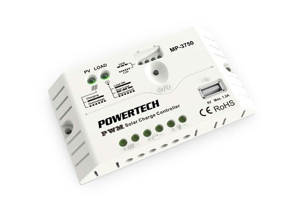MP3750  -  SOLAR CHG CTRL 12/24V 10A W/LED+USB