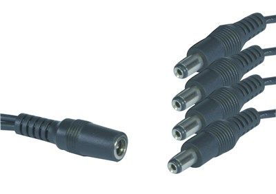 WQ7281  -  LEAD SPLITTER 2.1MM SKT-4 2.1MM PLG 0.8M