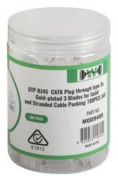 MOD9400  -  CAT6 CONN 100PCS THRU TYPE