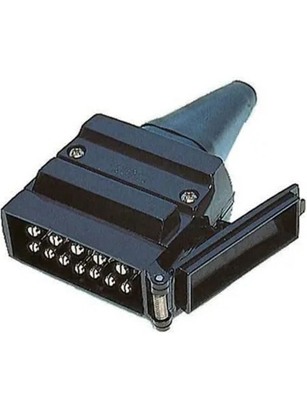 TP2047 - 12 PIN FLAT TRAILER PLUG PLASTIC COMMON ALL STATES
