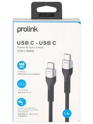 PF493-0180 TYPE C-TYPE C USB 240W 1.8M PROLINK