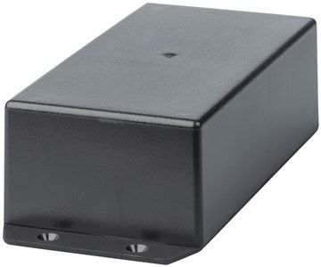 ENCL JIFFY UB3 BLK W/FLANGE 130X67X44MM