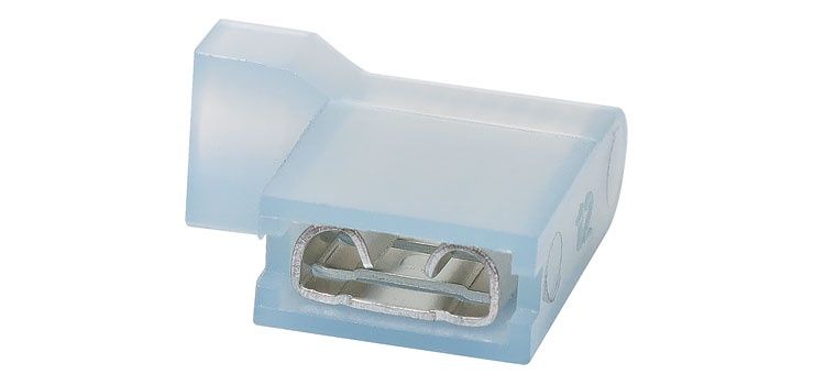 HR2006B R/A BLUE FEMALE SPADE CONN