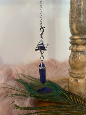 Pendel - Lapis Lazuli met merkaba