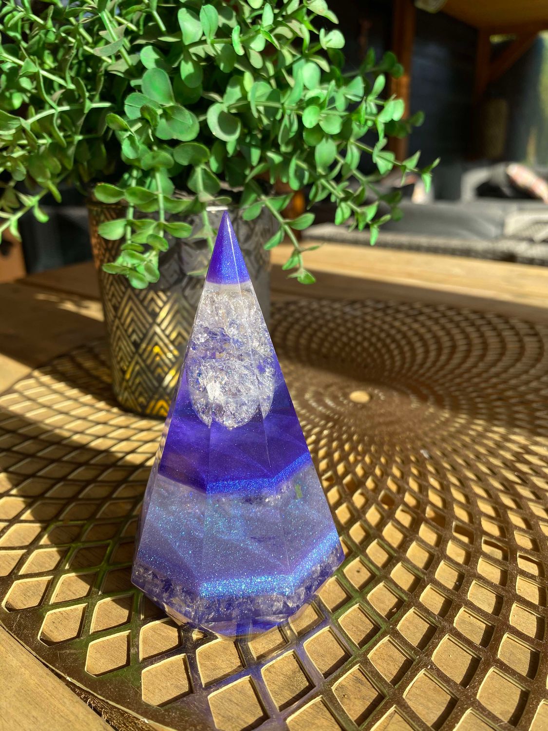 ORGONITE Octo Piramide - Fire &amp; Ice - 75.000 BOVIS