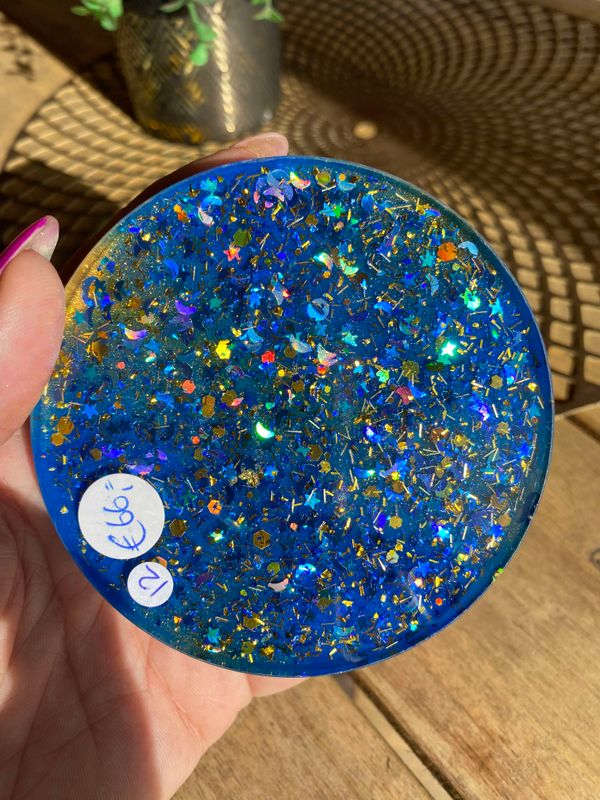 ORGONITE DOME L: BLEU SPARKLE