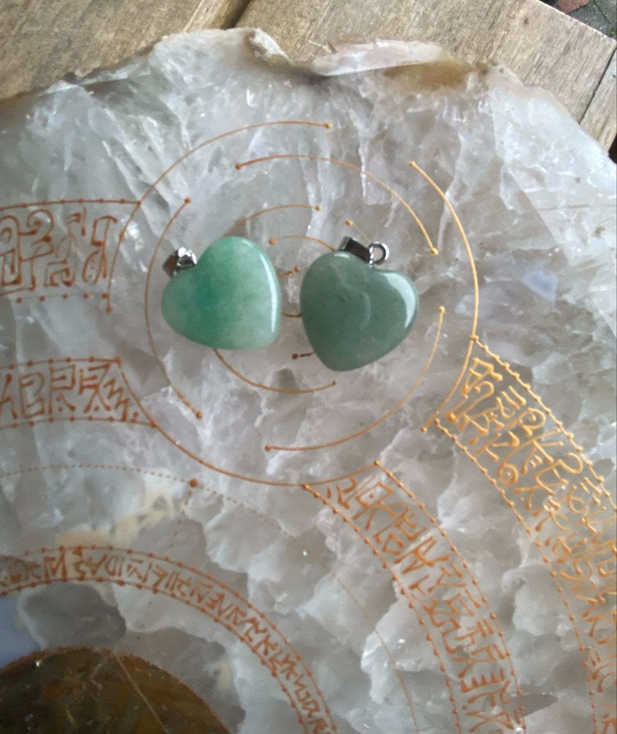 Hanger hartje Aventurijn