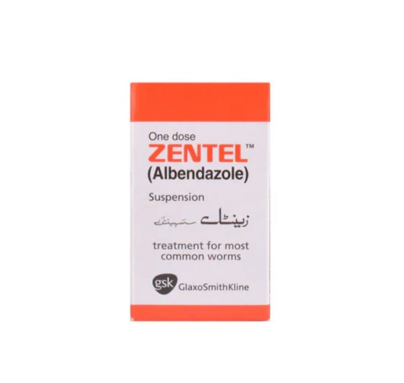 Zentel ( Albendazole) worm suspension