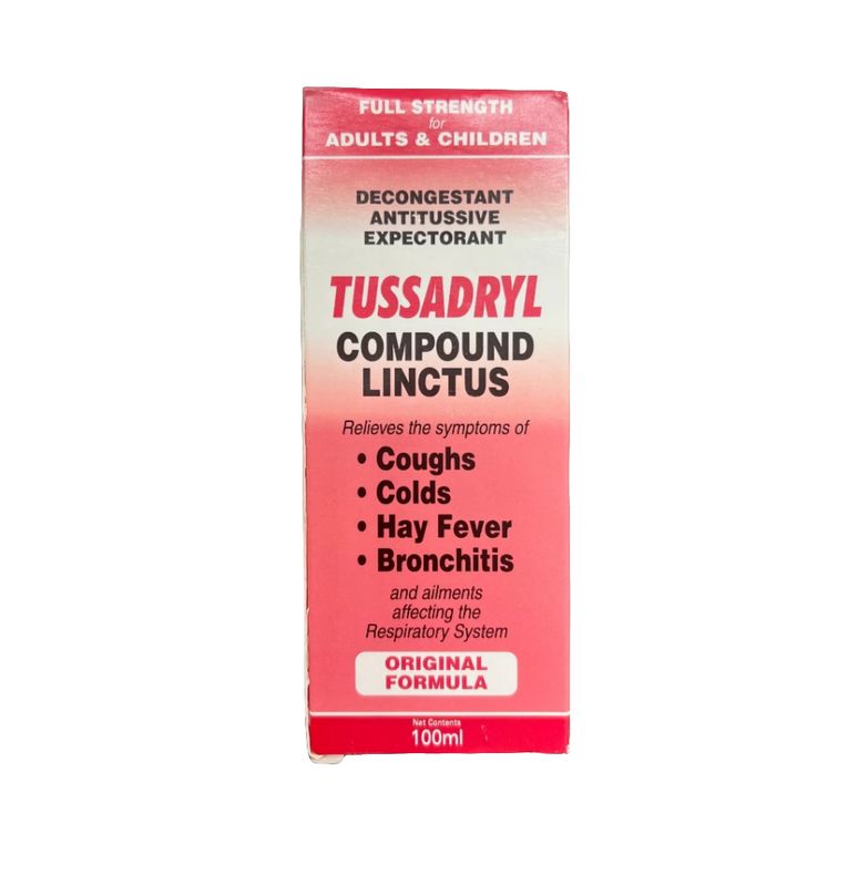 Tussadryl Adults &amp; Children Cough Linctus 100ml