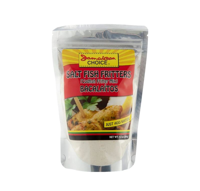 Jamaican Choice Salt Fish (Codfish) Fritter Mix - Bacalaitos | 9.5 Oz