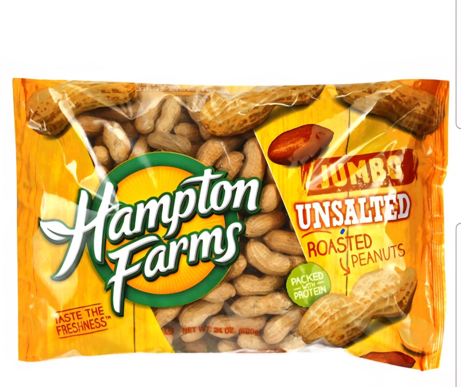 Hampton Farms Unsalted Jombo Peanuts
