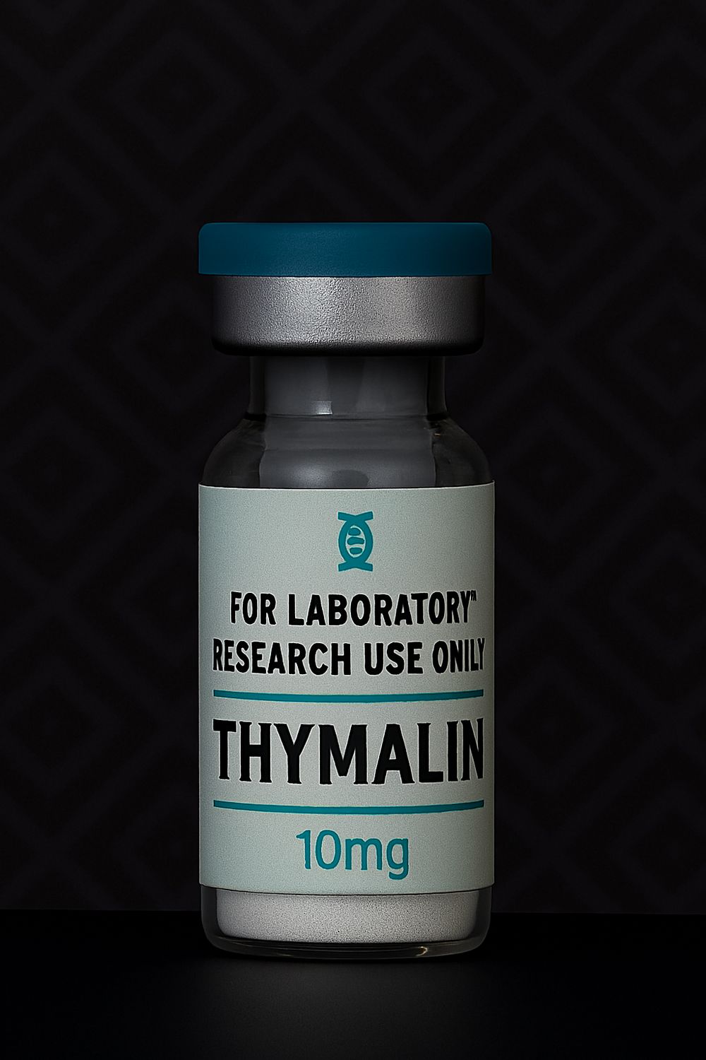 Athletiq Biologic vial of Thymalin 10mg, sterile lyophilized peptide labeled for research use only