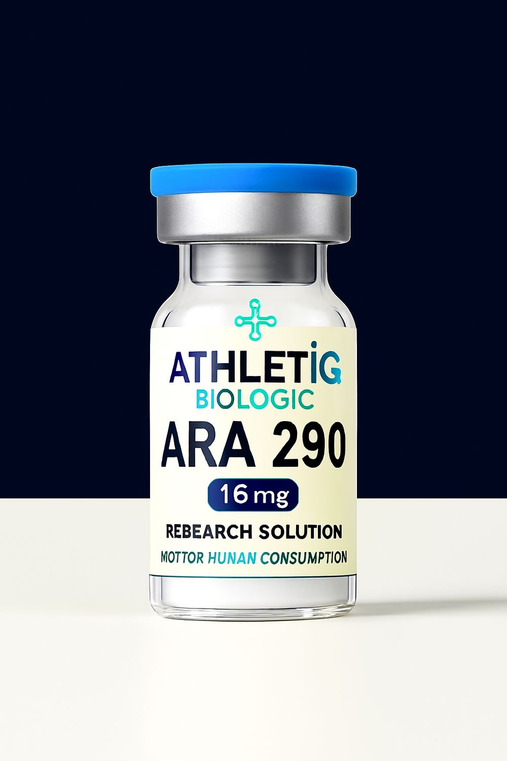 Athletiq Biologic vial of ARA-290 5mg, sterile lyophilized peptide labeled for research use only