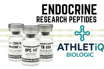 Athletiq Biologic Endocrine Research Peptides category with traceable sterile vials for non-clinical studies of hormonal path