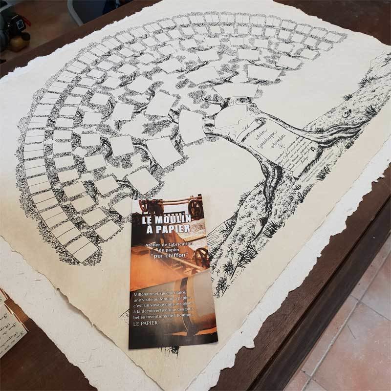 Arbre 7 générations | Papier Pur Chiffon | Sainte-Suzanne