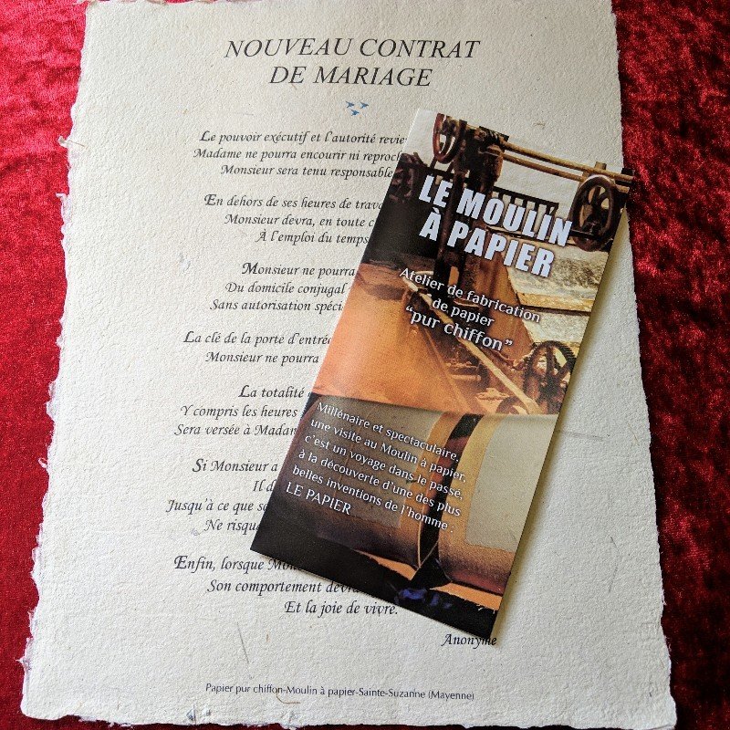 Nouveau contrat de mariage