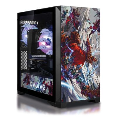 Computer EVOLVE SpecialPart Wukong: LightningFury (EVSP-WLFR7500FN5060-D532S1TBK) Schwarz / AMD Ryzen 5 7500F (3,7-5,0), 6 Kerne / RTX 5060 / 32 GB (DDR5) / 1024 GB (SSD)
