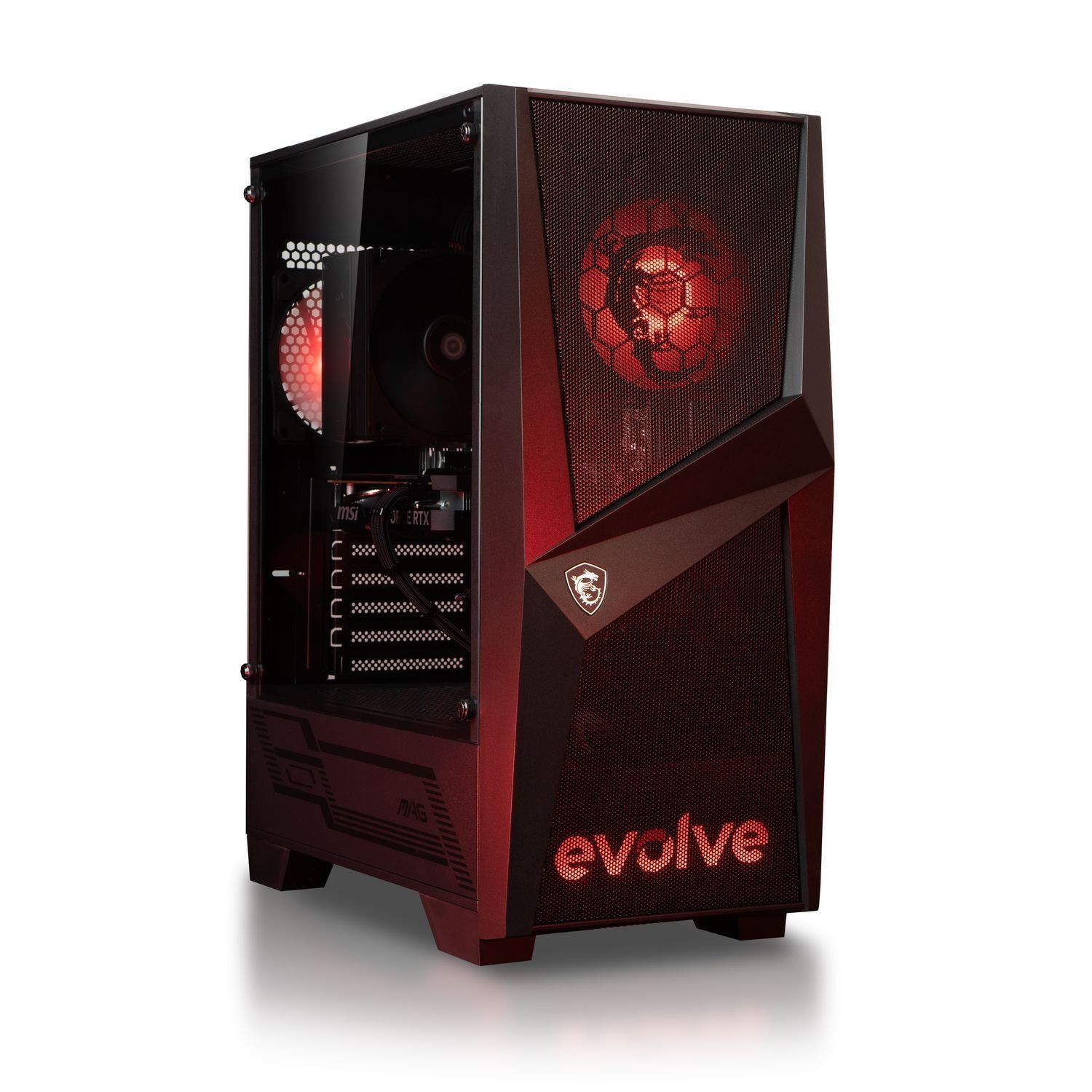 EVOLVE PoweredBy MSI H+ Computer (EVPBM-GHR560N506-D432S1TBKSH) Black/Shadow / AMD Ryzen 5 5600 (3.5-4.4), 6 cores / RTX 5060 / 32 GB (DDR4) / 1024 GB (SSD)