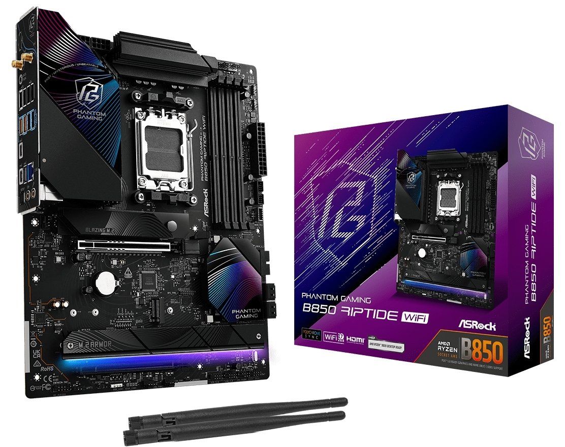 AsRock B850 Riptide WiFi-Motherboard (sAM5, AMD B850)