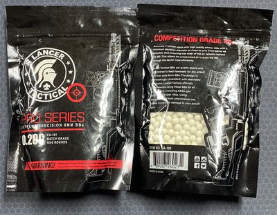 Lancer Tactical Seamless .20g 6mm BBs, 1000rds