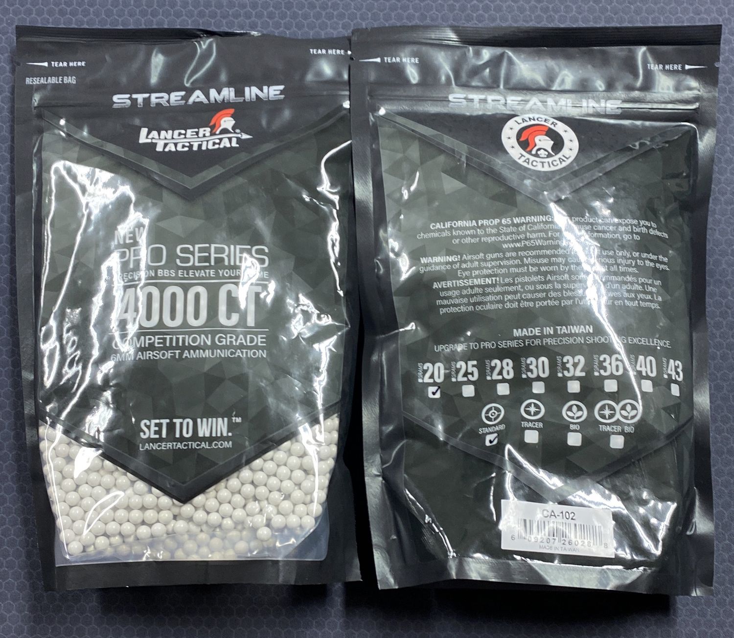 Lancer Tactical StreamLine .20g 6mm BBs (Standard)