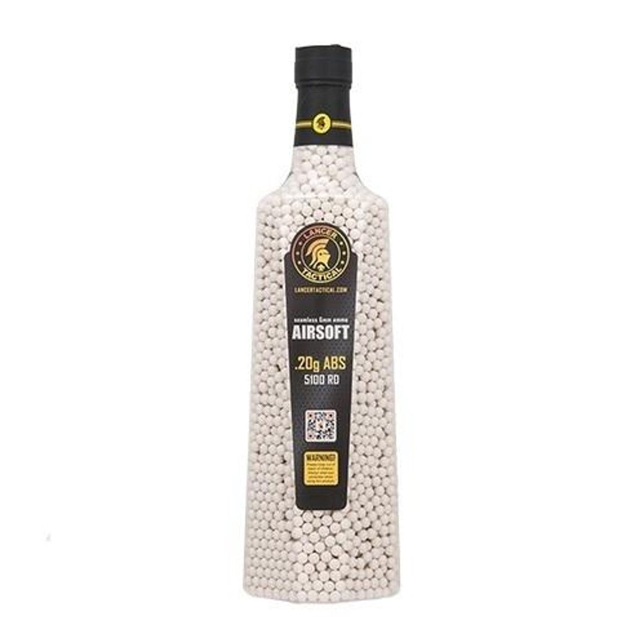 Lancer Tactical 6mm Airsoft BBs, 0.20g, 5100 rounds