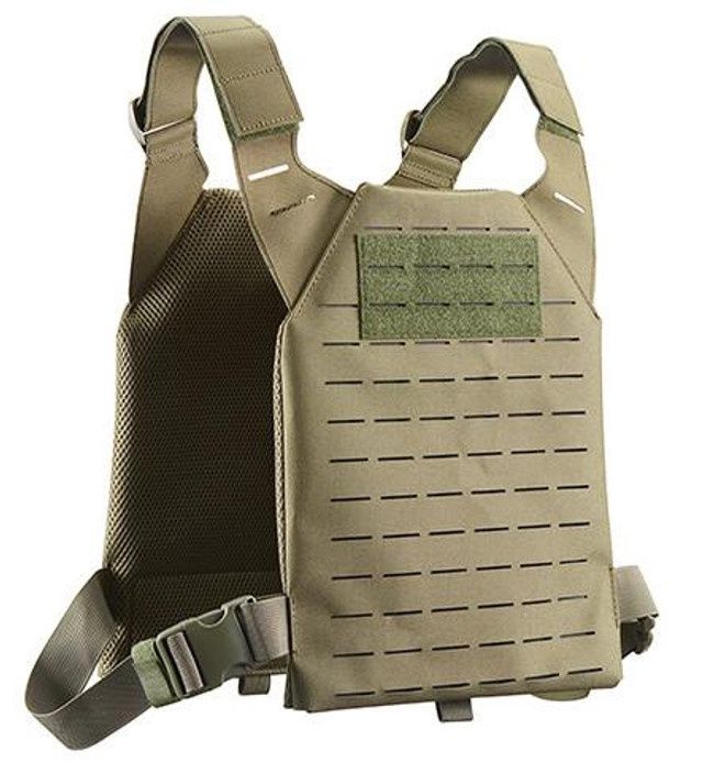 Lancer Tactical Low Profile Laser Cut MOLLE Plate Carrier, OD