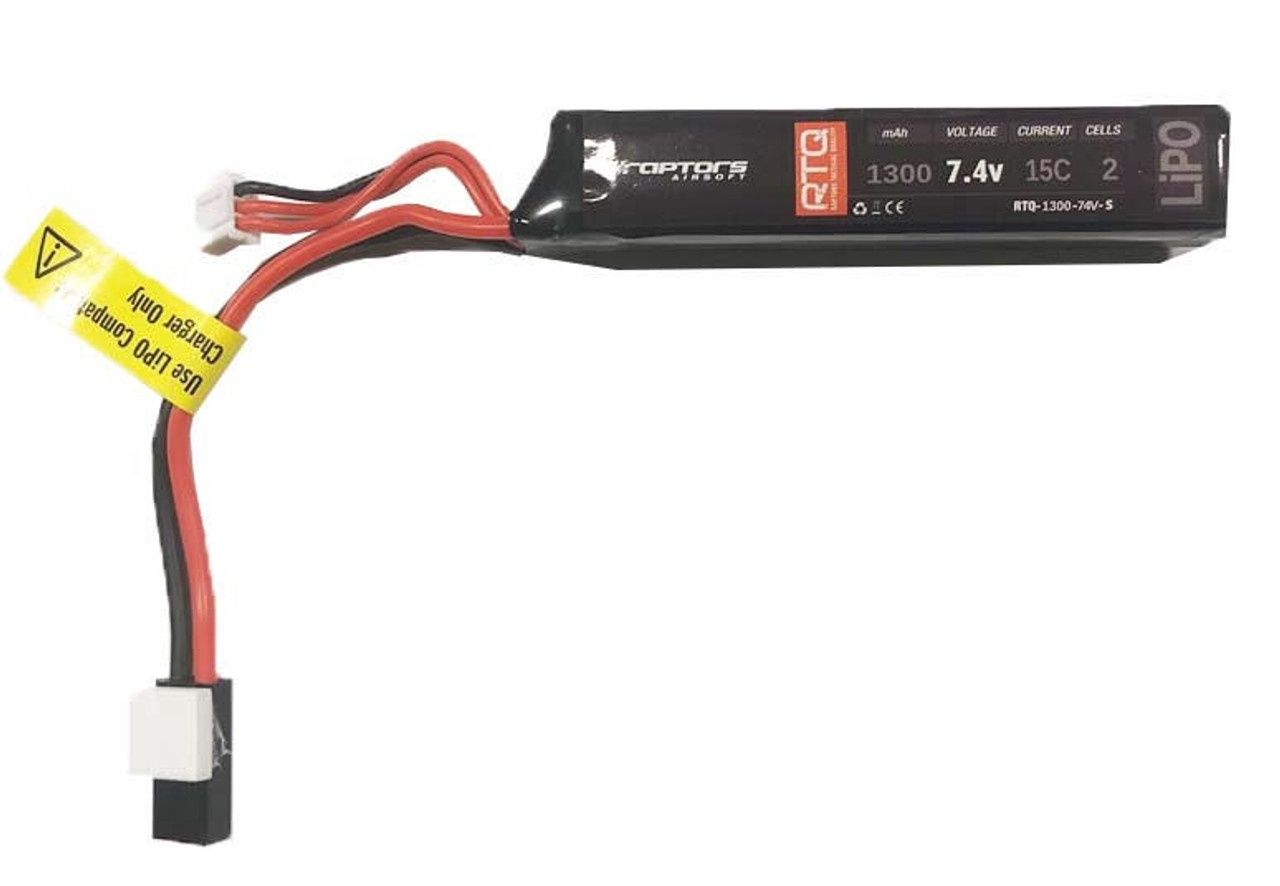 Raptors Tactical Quality 7.4v 1300mAh 15c Battery Stick