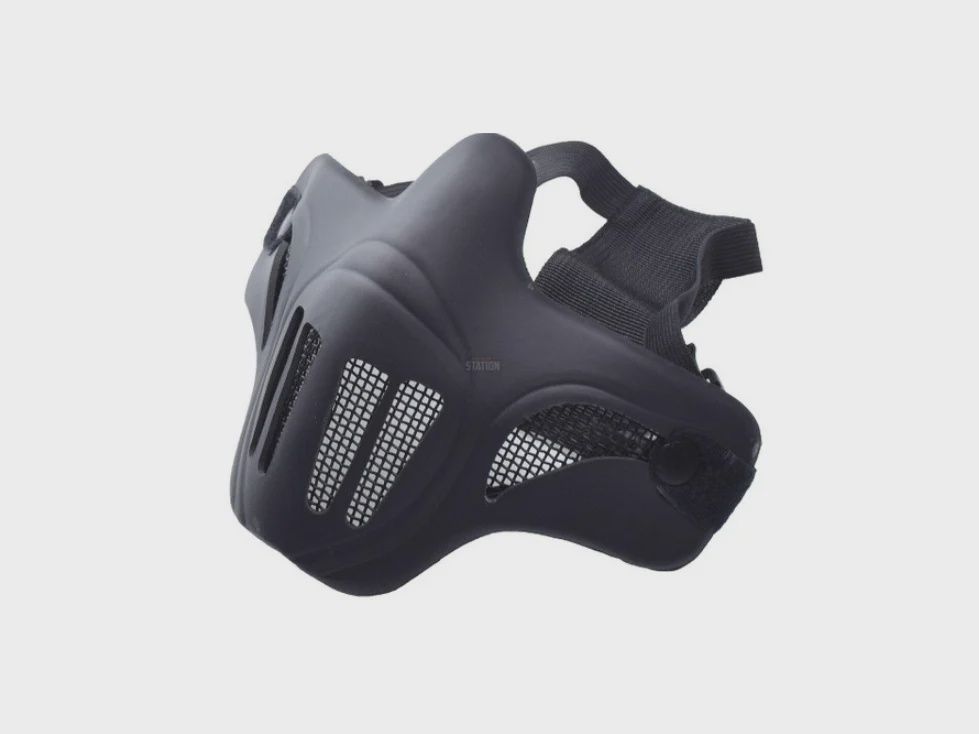 Ghost Recon Style Steel Mesh Half Face Mask For Airsoft