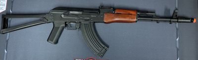 AKS74 Full metal Real Wood furniture side folding Stock + Battery and Charger    CA019M-1