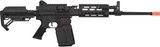 Golden Eagle MCR Long Barrel LMG Airsoft Rifle, Black
