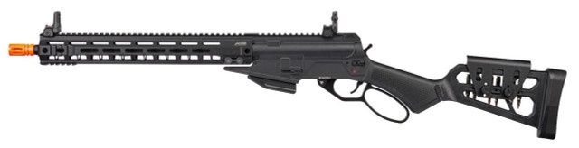 G&amp;G LevAR15 Gas Lever Action Airsoft Rifle, Black