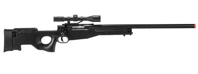 CYMA MK96 Bolt Action Airsoft Sniper Rifle w/ Scope, Black