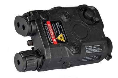 Lancer Tactical PEQ-15 Battery Box w/ Built In Red Laser, Black