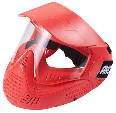 Lancer Tactical Full Face Airsoft Mask with Visor Red