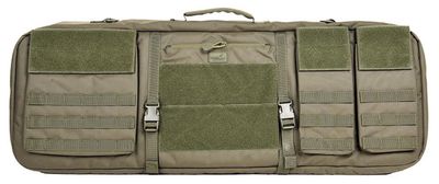 Lancer Tactical 1000D Nylon 3-Way Carry 35&quot; Double Rifle Gun Bag, Green