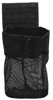 Lancer Tactical Molle Platform Fold-Away Netting Dump Pouch, Black
