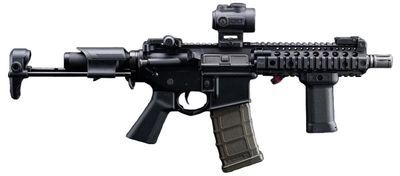 EMG Daniel Defense Licensed DDM4 Dagger RISII-7 B.R.S.S. Airsoft AEG Rifle, Black