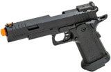 Golden Eagle 3345 OTS .45 Style Hi-Capa GBB Airsoft Pistol w/ Serrated Slide, Black
