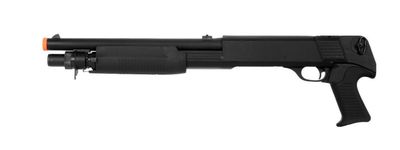 Double Eagle M56B Multi-Shot Airsoft Shotgun, Black