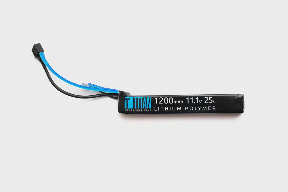Titan LiPo 1200mAh 11.1v 25C Stick T-Plug (Deans)