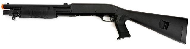 M56A Double Eagle Multi-Shot Airsoft Shotgun, Black