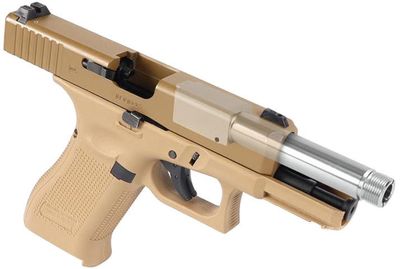 Laylax 2 Way Fixed Non-Recoiling Outer Barrel for Umarex Glock 19X Gen 5, Silver