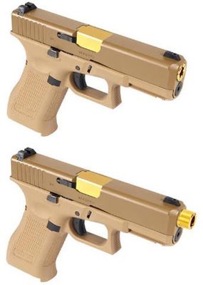 Laylax 2 Way Fixed Non-Recoiling Outer Barrel for Umarex Glock 19X Gen 5, Gold